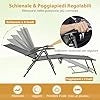Set di 2 Lettini Prendisole da Giardino, con Schienale Regolabile, Sedia a Sdraio Pieghevole con Schienale Reclinabile, per Terrazzo Piscina Giardino,189 x 64 x 102 cm, Grigio