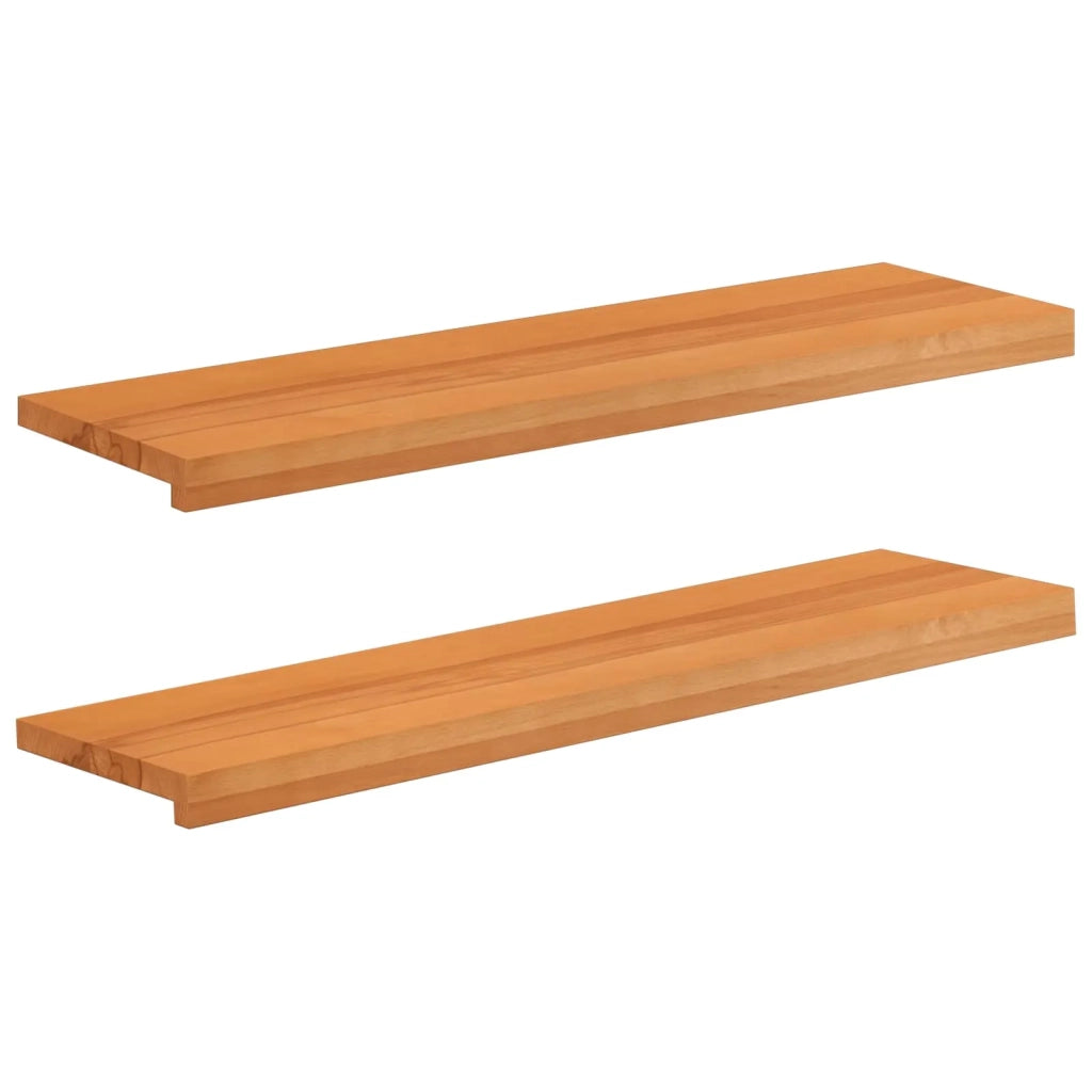 Tappeti per scale 2 pz 90 x 30 x 2 cm Marrone Chiaro 3446132