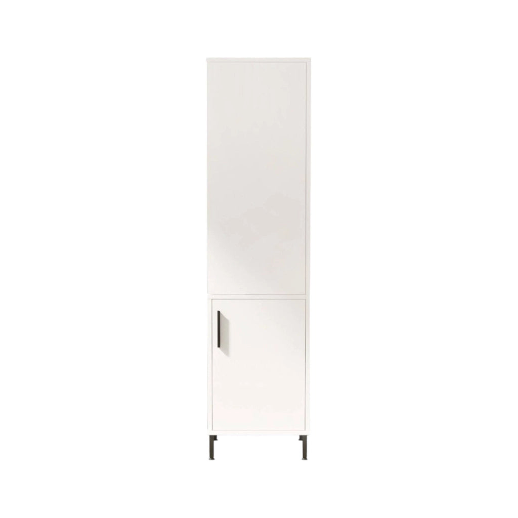 Ramil, Armadio Multiuso 1 Anta Appendiabiti, 45x174h cm Bianco
