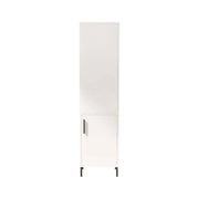 Ramil, Armadio Multiuso 1 Anta Appendiabiti, 45x174h cm Bianco