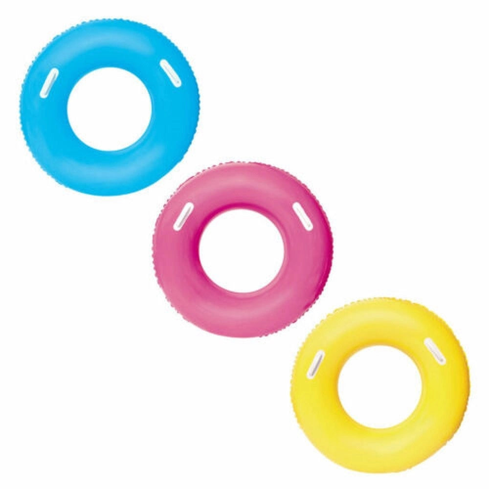 Trade Shop - Salvagente Colorato Ciambella Con Maniglie 36084 Per Mare Piscina 91 Cm 3 Colori -