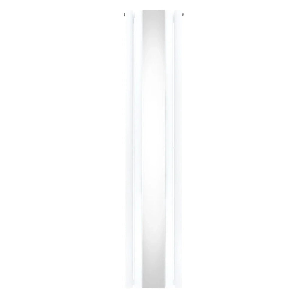 Radiatore Ovale a Specchio a Doppia Colonna Verticale Bianco 1800mm x 380mm