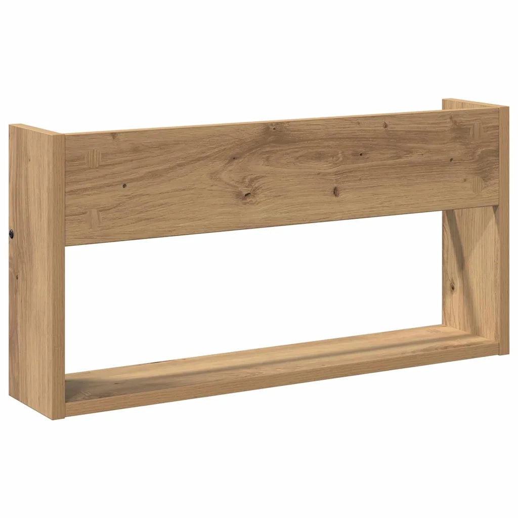 Scaffale per riviste 2 pz Rovere artigianale 60 x 12 x 30 cm CFW8023463