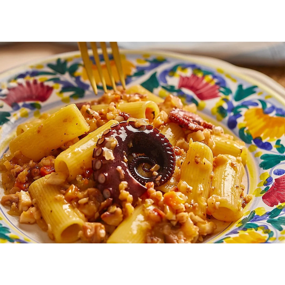 Voiello la mezza manica rigata n. 122 pasta trafilata al bronzo da 500 grammi