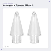 Punti stilografici sensibili - sostituzione - M Pencil 2a generazione - facile da installare - 2 pezzi - materiale in fibra ottica - punte stilografiche