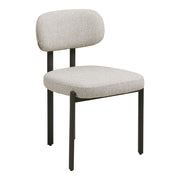 Set di 2 Sedie Royan, Grigio, Tessuto, 53x50x80,5 cm