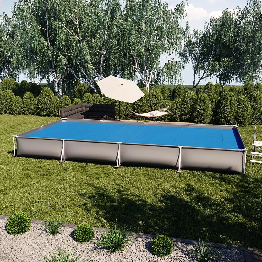 ok-living Telo Termico Piscina, Blu, 800 cm Robusto telone My Solar da 400µ, per Coprire e ridurre la dispersione di Calore nella Piscina
