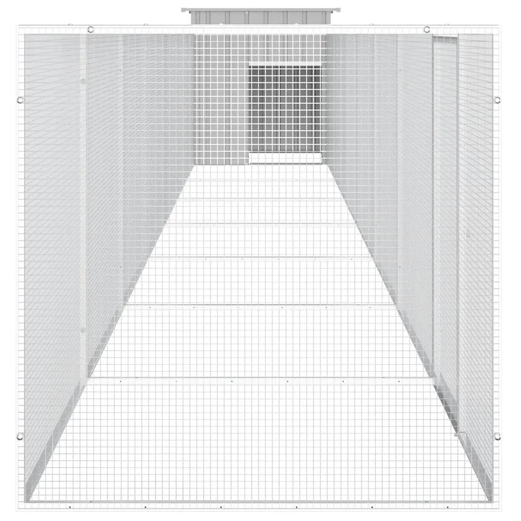 Gabbia per Polli Grigia 800x91x100 cm Acciaio Zincato cod mxl 52865