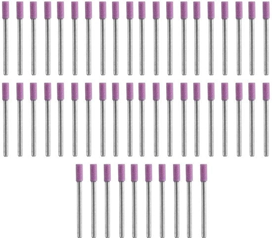 Set di Lapide abrasiva 50 pezzi - Lapide per attrezzi rotanti - Testa di abrasione - Lisciatura/Sbavatura - Durezza Alta - Lapide abrasiva