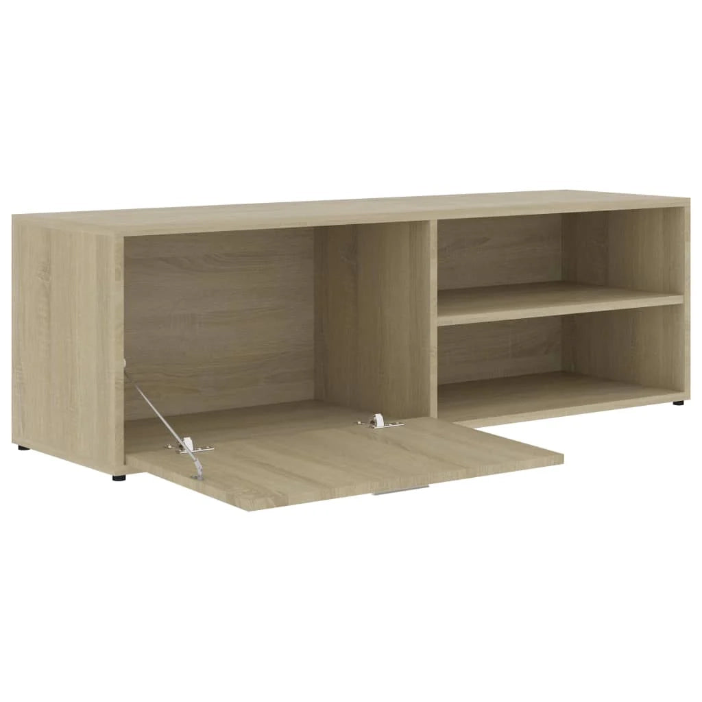 Mobile TV multimediale mensola TV credenza TV sala da pranzo soggiorno camera da letto rovere Sonoma 120 x 34 x 37 cm legno ingegnerizzato marrone 02_0027465
