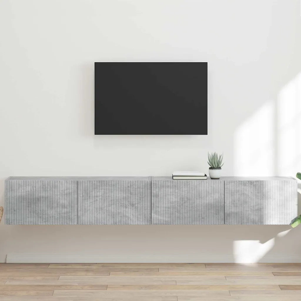 Mobile TV da parete 2 pcs Calcestruzzo 98 x 31 x 29,5 cm 892236