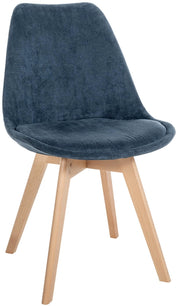 Sedia Pranzo Linares blu scuro,Cordone