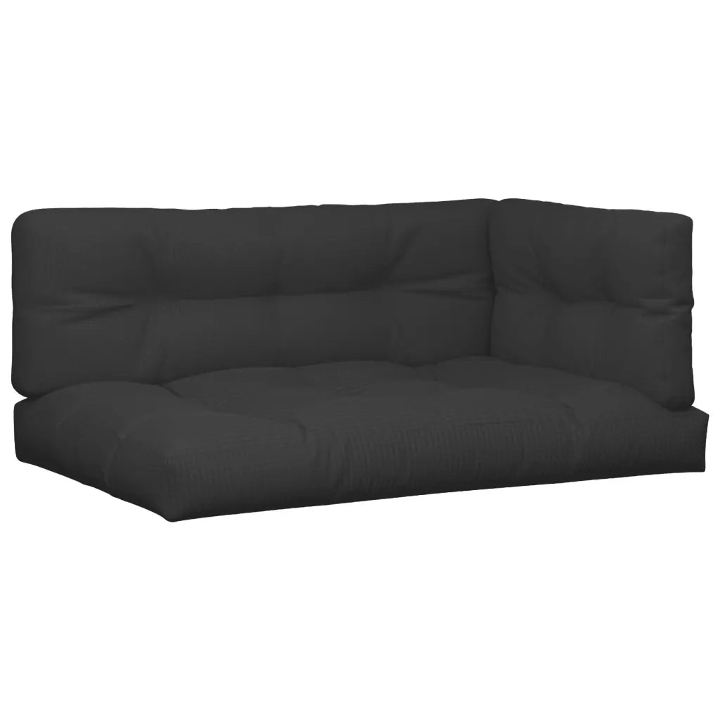 Cuscini per Pallet 5 pz Neri in Tessuto 3217138