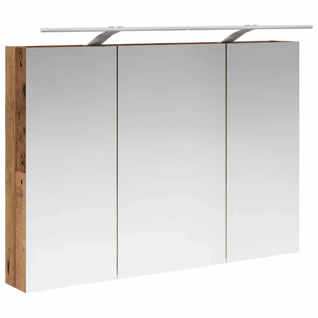 Mobiletto per specchio da bagno con lo scaffale Legno vecchio