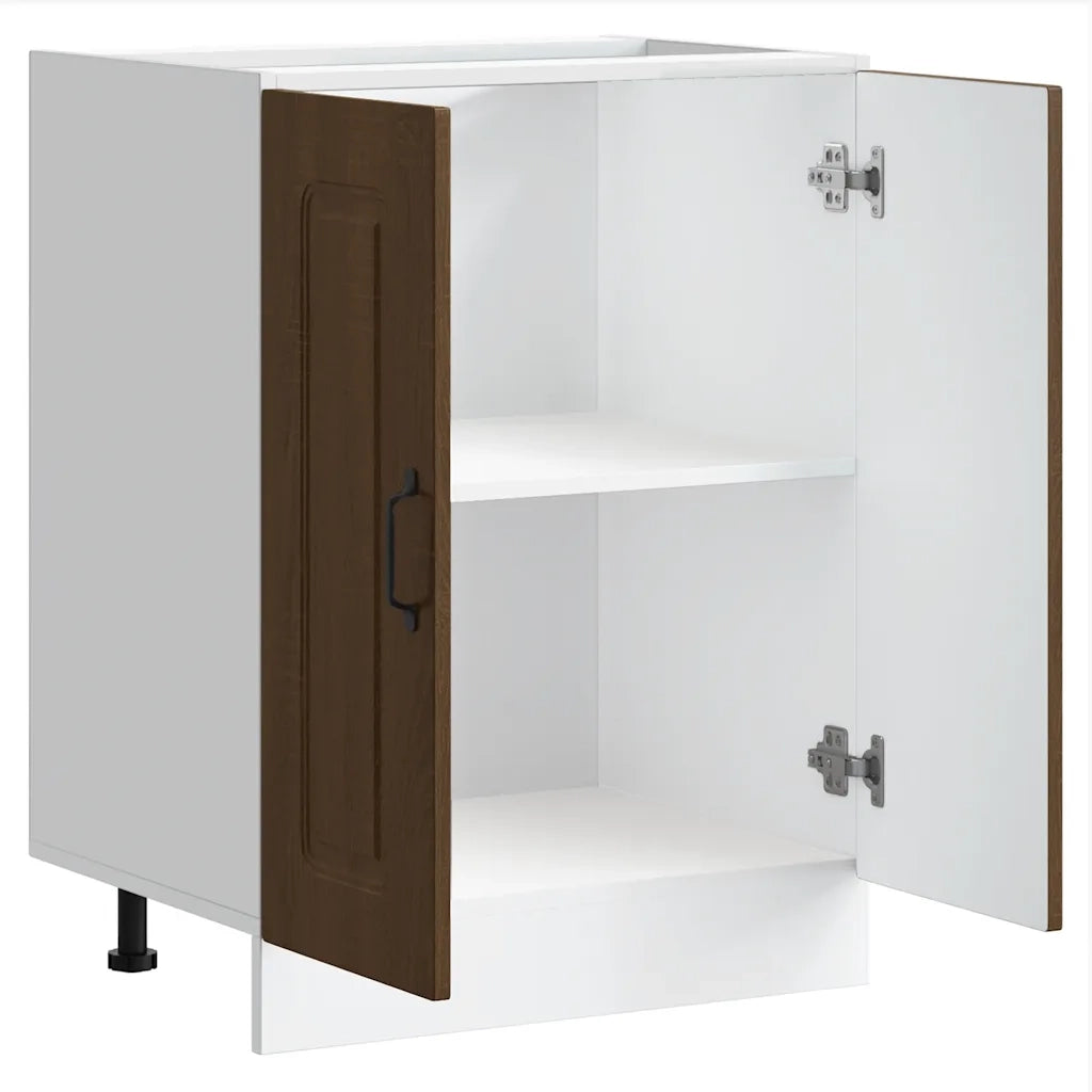 Pensile da cucina | Mobile base lavello Kalmar Rovere Marrone 60x46x81,5 cm