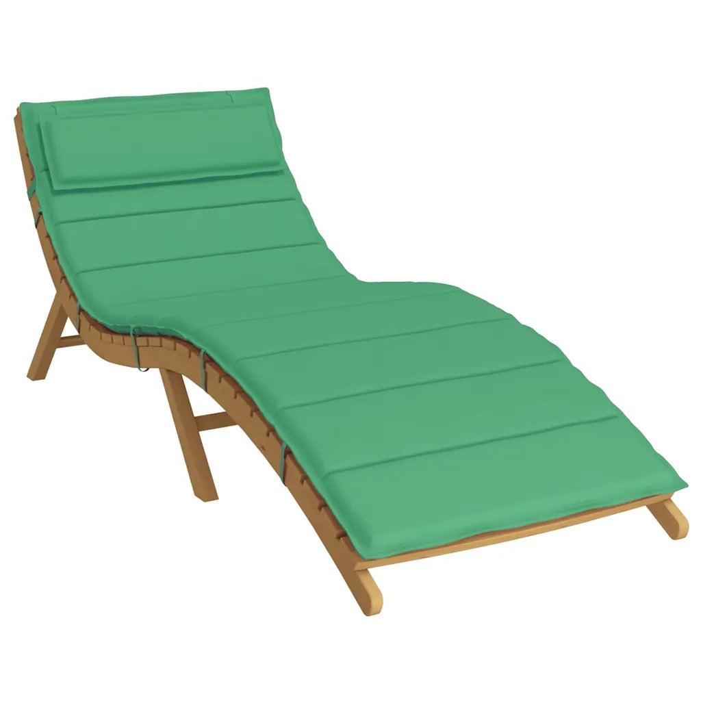 Cuscino per Lettino Verde 180x60x4 cm in Tessuto Oxford