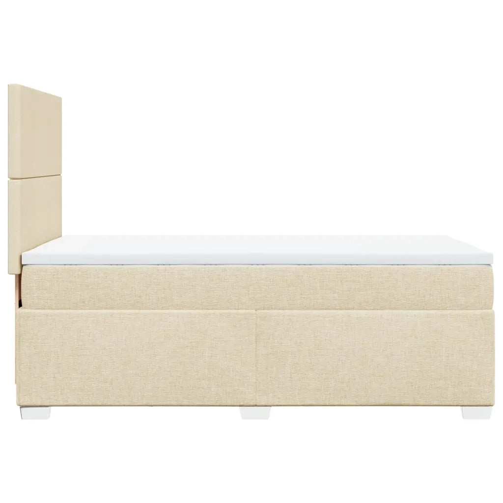 Giroletto a Molle con Materasso Crema 80x200 cm inTessuto 3290313