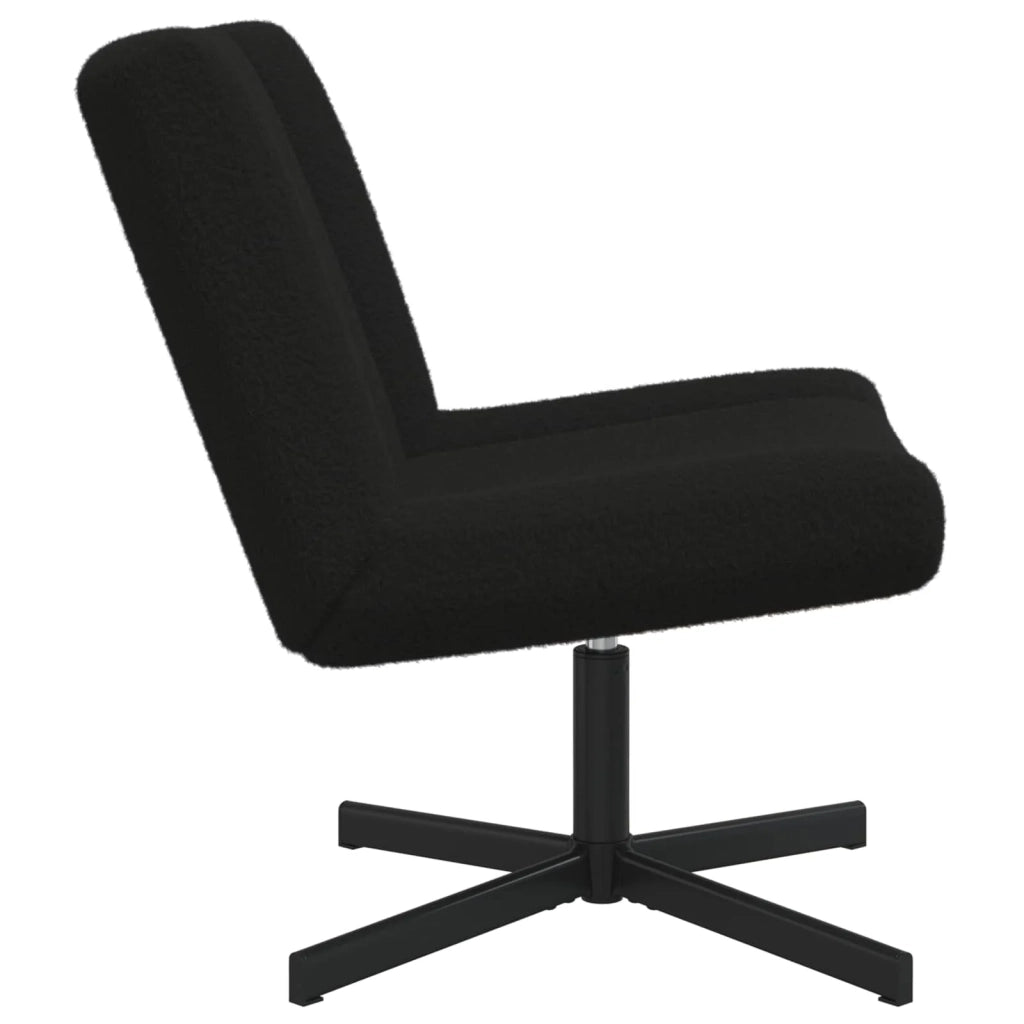 Sedia girevole Nero 63 x 75 x 76 cm Pelle di Pecora CFW9895010