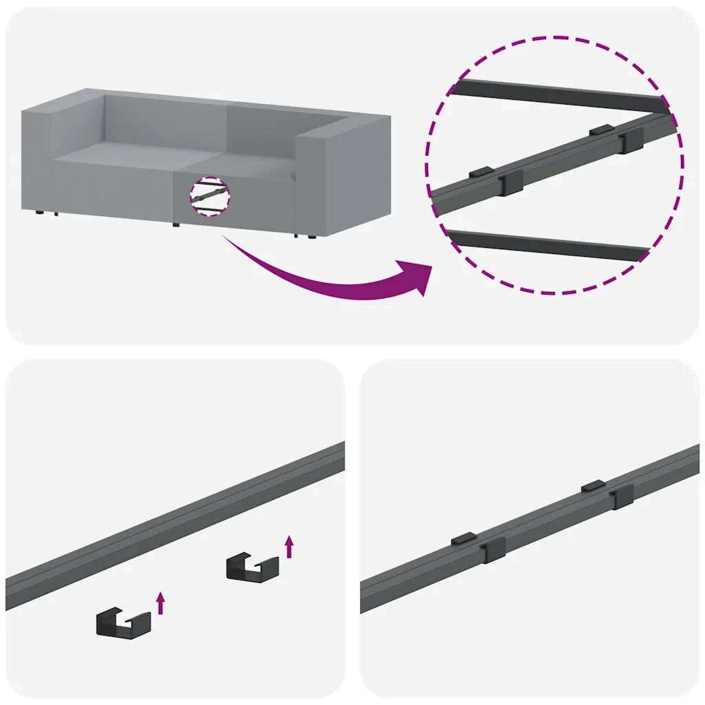 Modulo Terminale Bracciolo Divano Modulare con Cuscini 100 cm CFW2688159