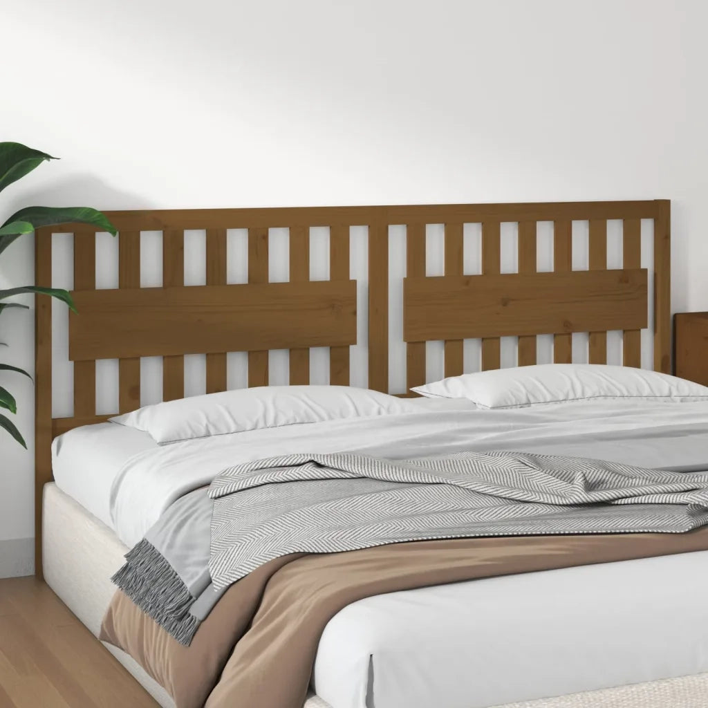Testiera per Letto ambra 205,5x4x100 cm Legno Massello di Pino 818593