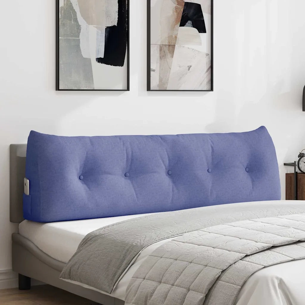 Cuscino per Schiena Blu jeans 160 x 24 x 50 cm Tessuto 42014542