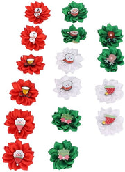 Accessori per cani - Fiocchi di pelo per cani - 16 pezzi - Bende per cani - Per piccoli e medi cani - Decorazione unica per animali domestici - Bende per cani