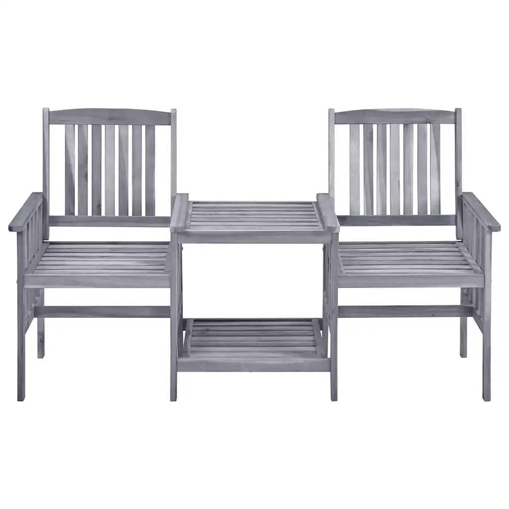 Sedie da Giardino con Cuscini e Tavolino in Massello di Acacia cod mxl 34960