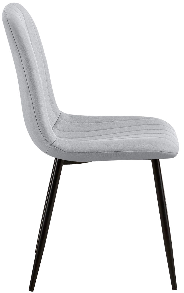 Set di 4 sedie Dijon grigio,Tessuto