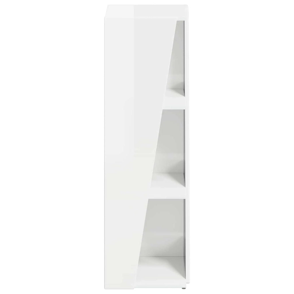 Mensola laterale Bianco Lucido 33 x 32 x 100,5 cm 892421