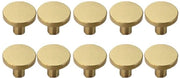 Pomello a mano in ottone dorato - 10 pezzi - Maniglia - Maniglione - Cerniera - Facile da installare - Design moderno