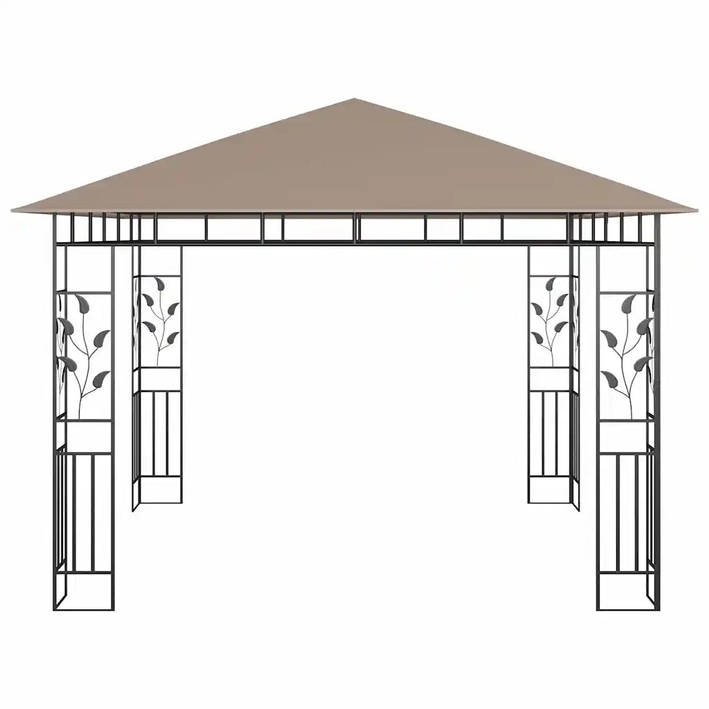 Gazebo | Pergolato con Zanzariera 3x3x2,73 m Talpa 180 g/m2