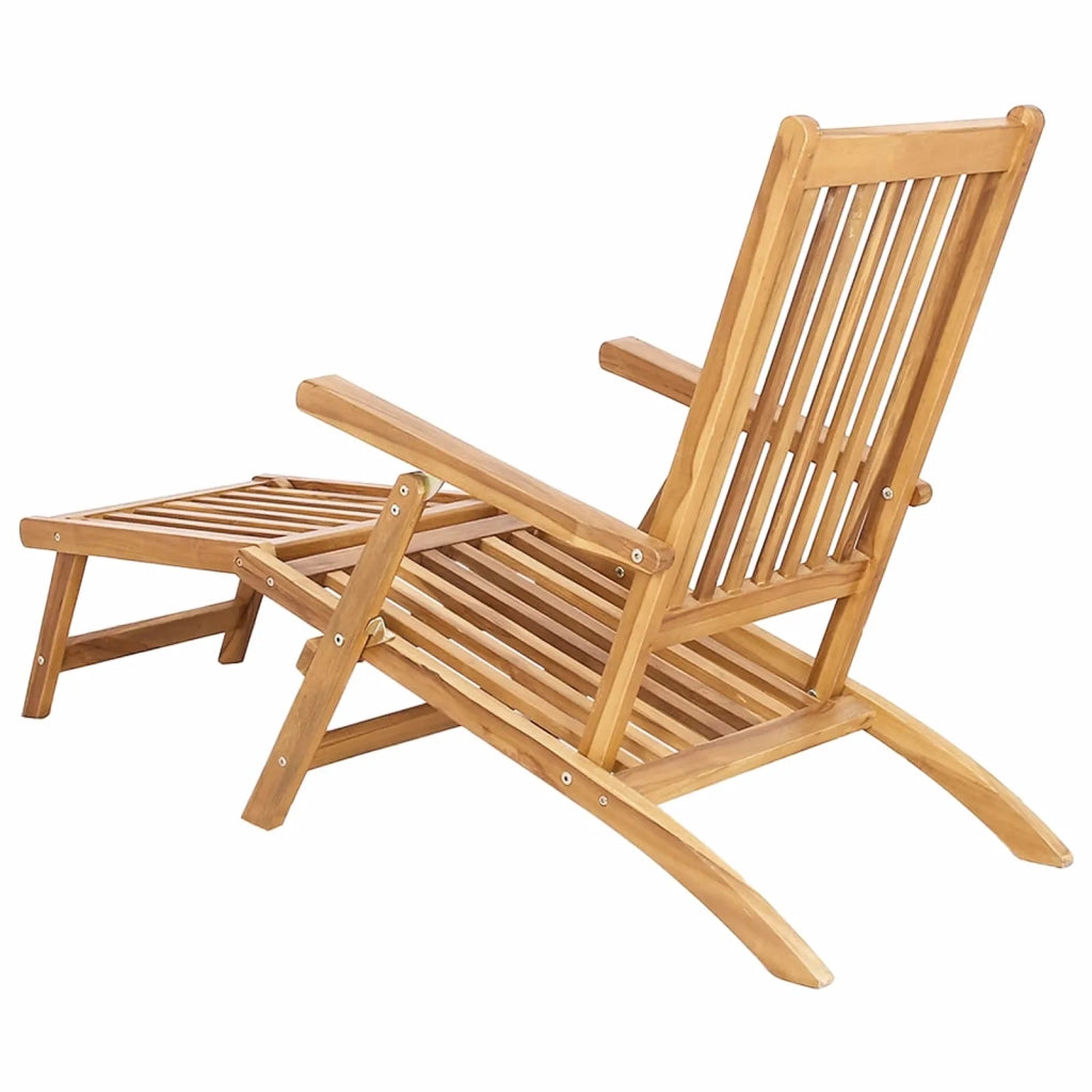 Sedia da Ponte Pieghevole 2 pcs Naturale Legno di teak solido 3426519