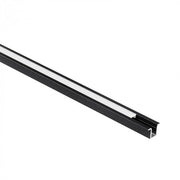 Profilo LED incasso PW01 nero diffusore opale 1m Ecolight