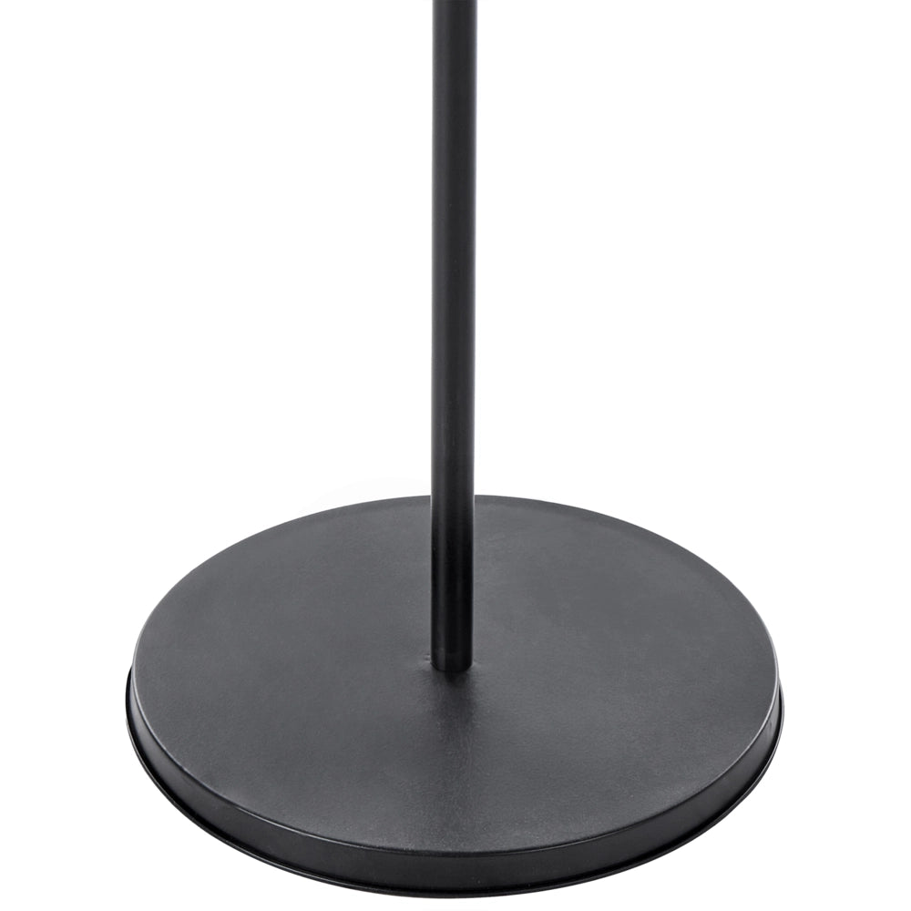 Appendiabiti in acciaio nero 130 cm da terra con dettagli in legno 3 ganci Moderno per ingresso
