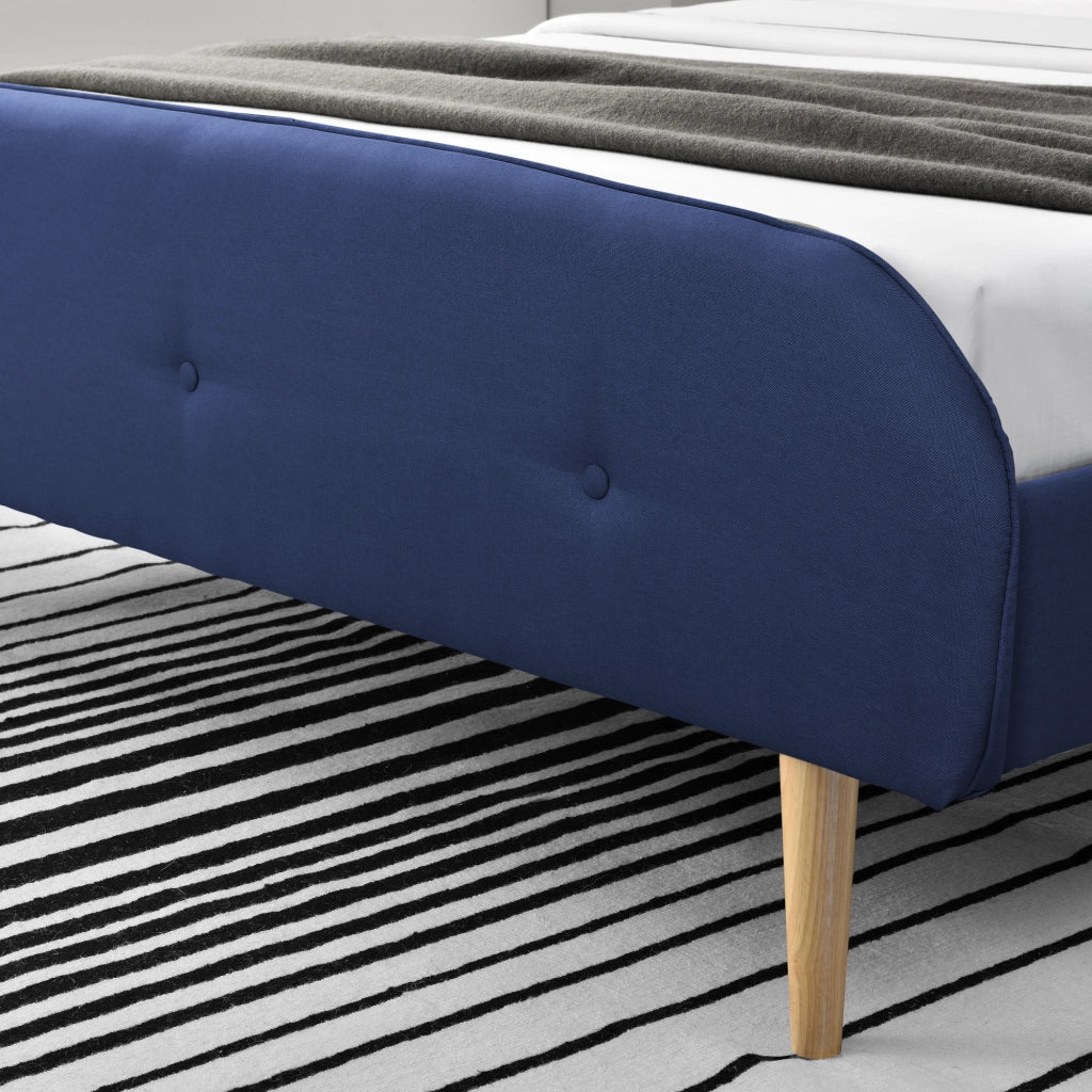 Struttura Letto Imbottito con Testiera Alta e Pediera Trapuntate 160 x 200 cm Letto Matrimoniale / 2 Piazze con