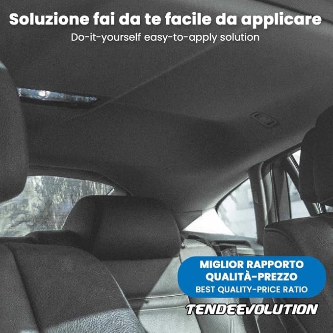 Kit Riparazione Tessuto Cielo Auto - Nido D'ape Nero Con 1 Colla a Pennello - Misura 1,50 x 3 m - Adatto anche per Pannelli Portiere e Pantoni