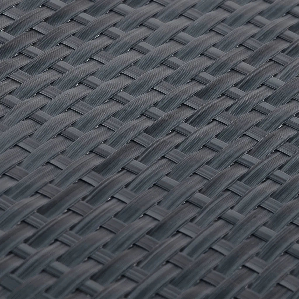 Paravento da Balcone Antracite 500x80 cm in Polyrattan