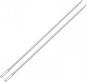 Naaldi per ricamo - Manufatti DIY Filo - 40 pezzi - Acciaio inossidabile - Forma retta - Grande occhio - Lunghe naaldi - Adatti per perle - 15 cm di lunghezza