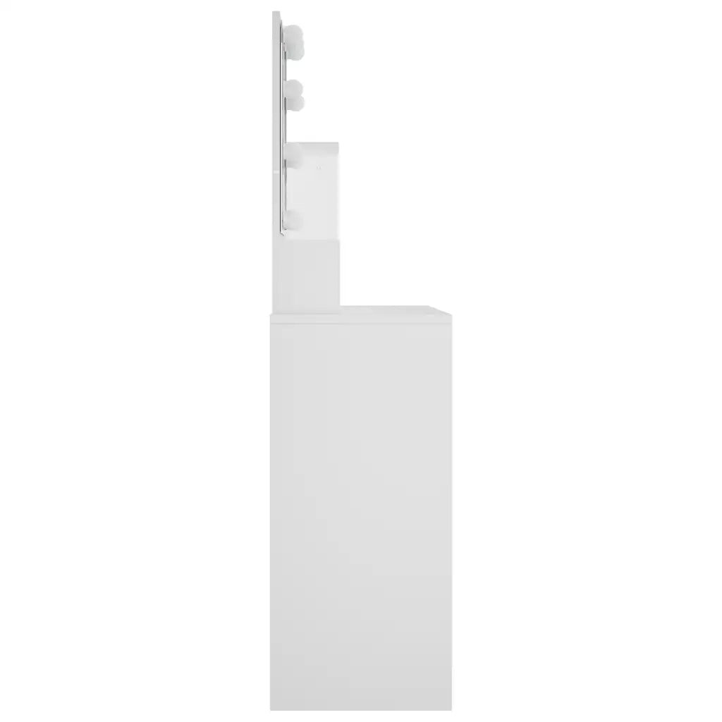 Toeletta | Tavolo da Trucco con LED Bianca 86,5x35x136 cm