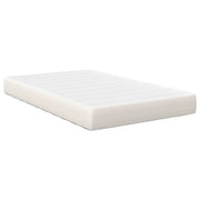Letto matrimoniale | Letto per adulti | Materasso da Letto con materasso Crema 120 x 200 cm Tessuto