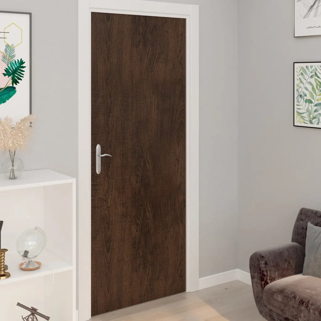 Pellicole Autoadesive Mobili 2 pz Rovere Scuro 500x90 cm PVC CFW6355012