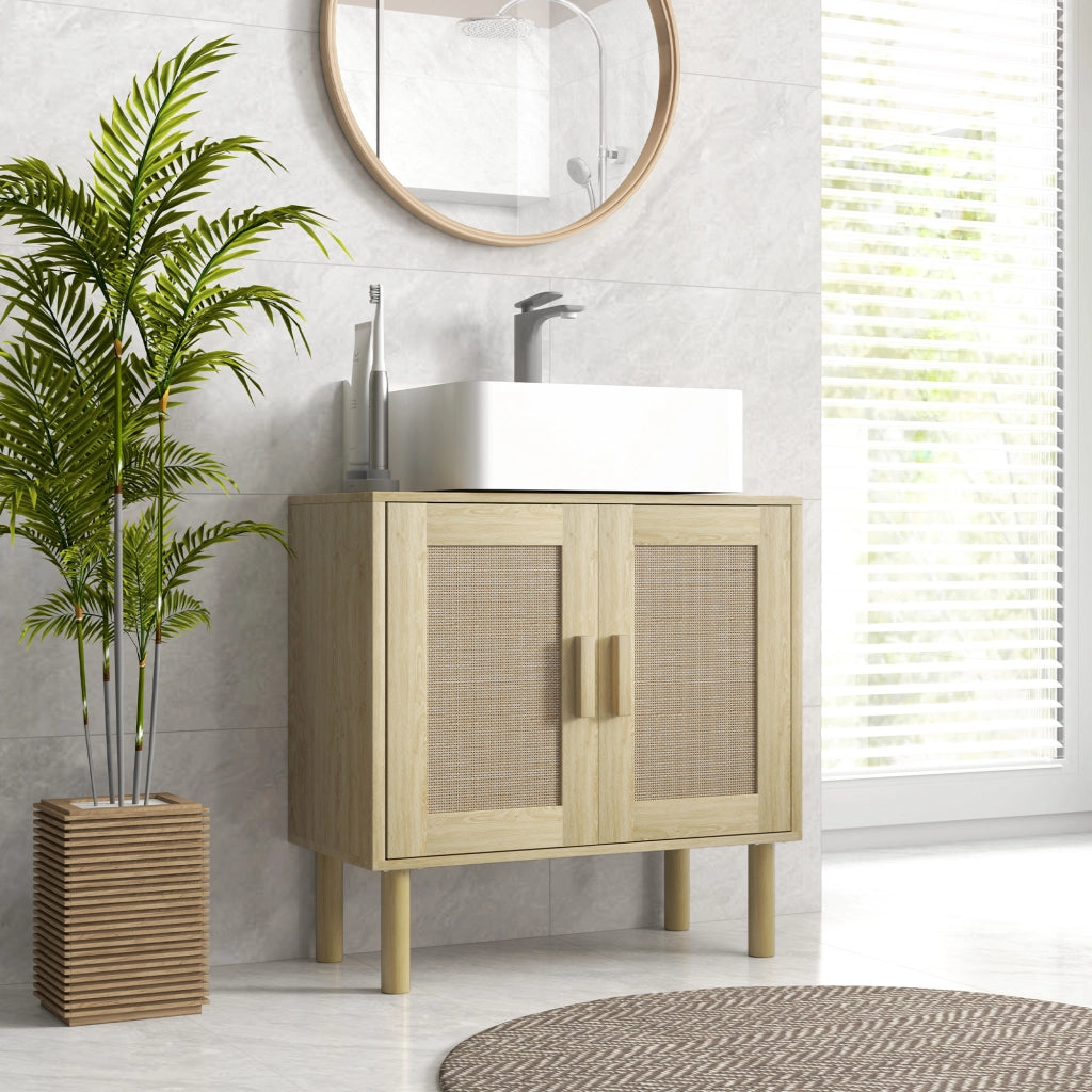 Mobile Sottolavabo Bagno ¨C Zephmum ¨C Rovere 60x30x60