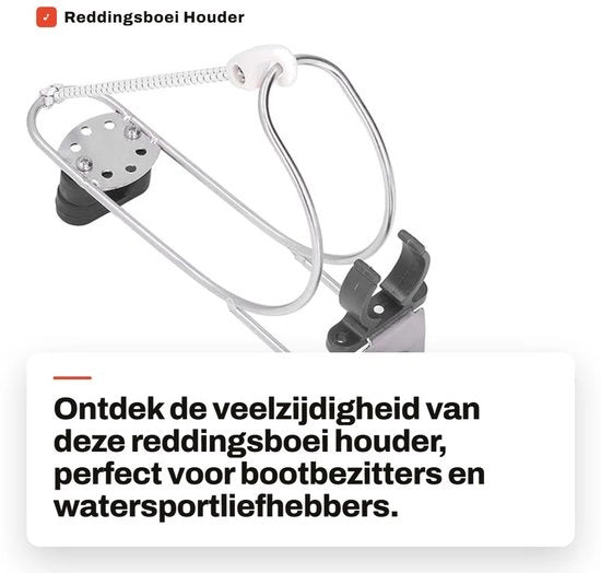 Supporto per Reddito per Salvagente - Otreibile in Posizione Qualsiasi - Adatto per Salvagente con Coda di Cavallo - Leggero - Installazione Facile
