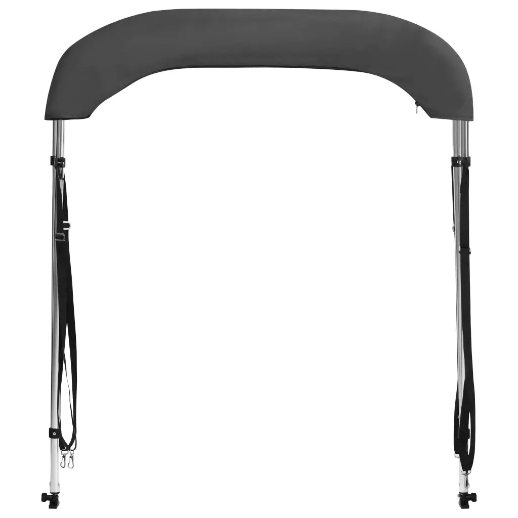 Bimini di Prua con Tendalino a 2 Archi Antracite 150x120x110 cm 93129