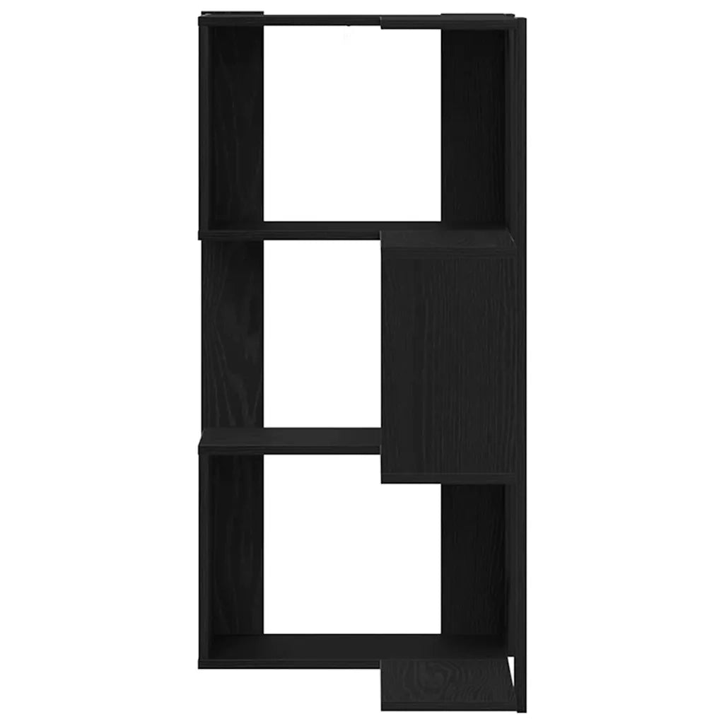 Libreria-Scaffale per Libri-Mobile di Stoccaggio Rovere Nero 50 x 50 x102 cm