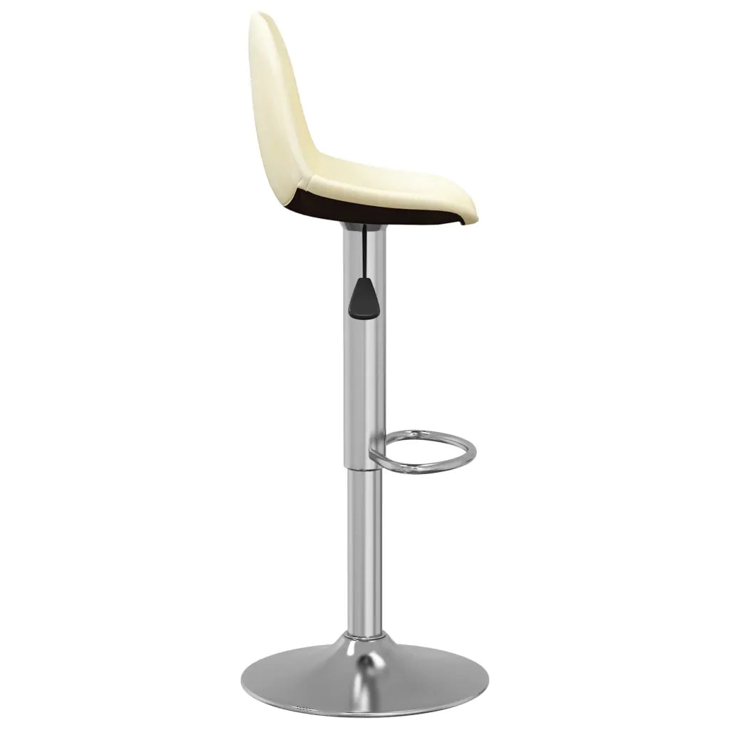 Sgabelli da Bar 2 pz Crema in Tessuto 333383