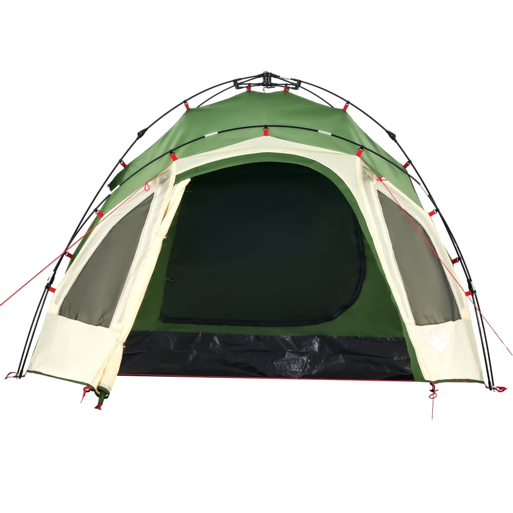 Tenda a Cupola da Campeggio 3 Persone-Tenda per Escursionismo Verde a Rilascio Rapido 951710