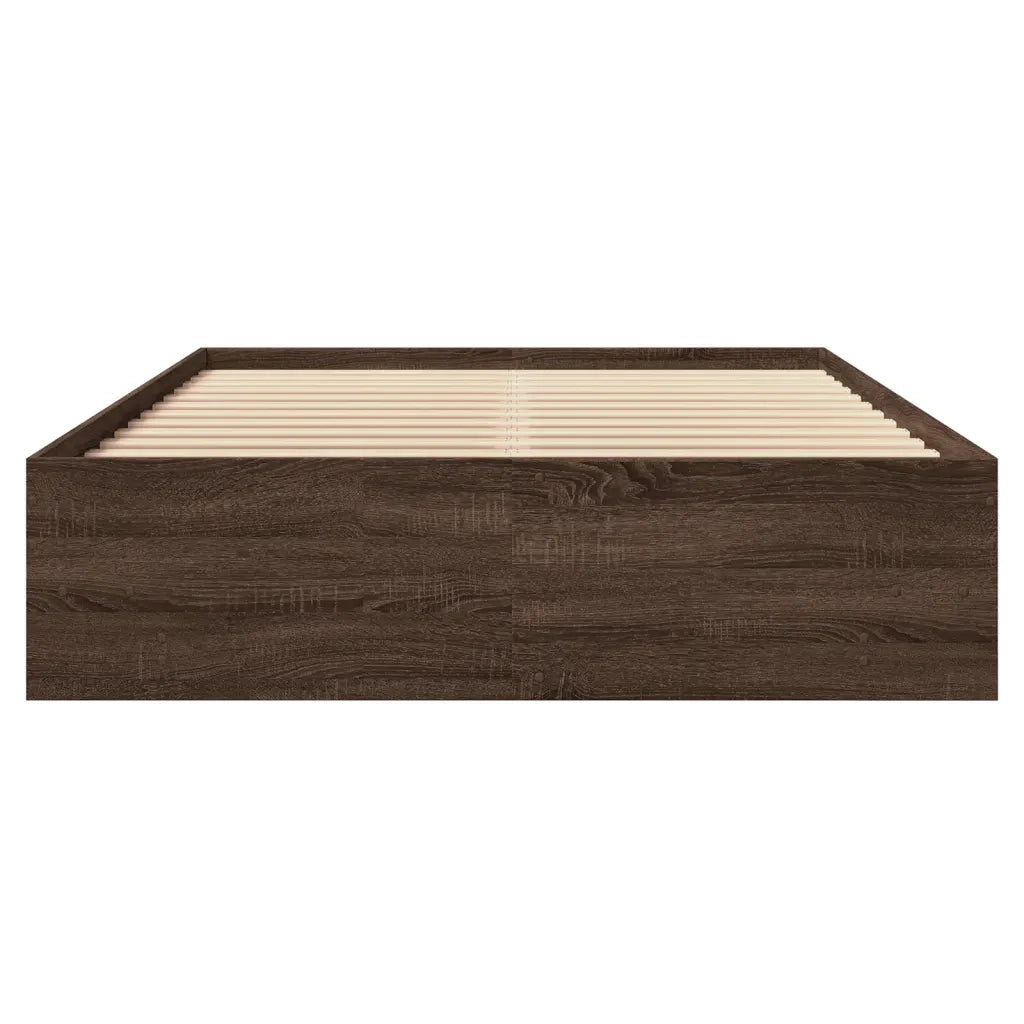 Giroletto senza Materasso Rovere Marrone 140x190 cm Truciolato 3295687
