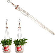 Lampada da soffitto in stile bohemiano con corda di cotone - Ideale per interni ed esterni - Lunghezza 85 cm