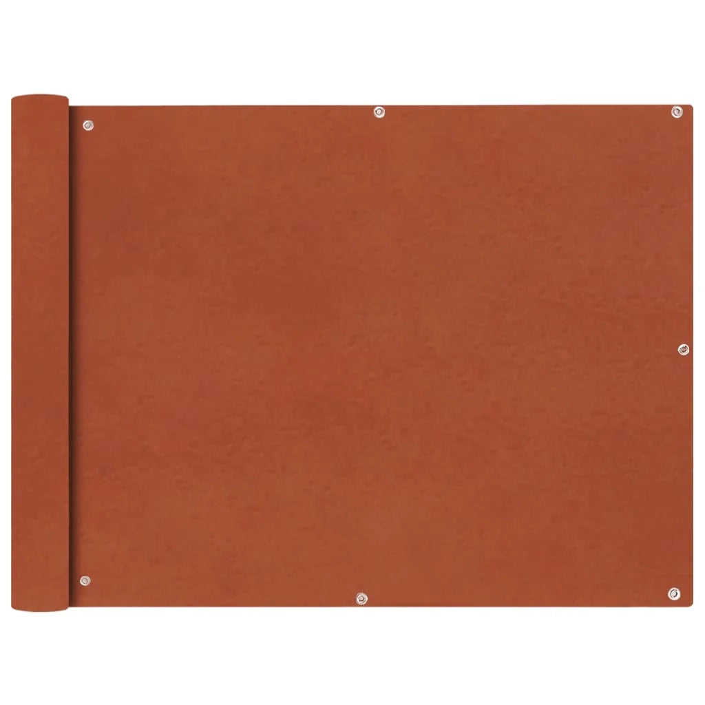 Schermo per balcone schermo per la privacy tessuto Oxford 90 x 400 cm marrone ocra 02_0010176